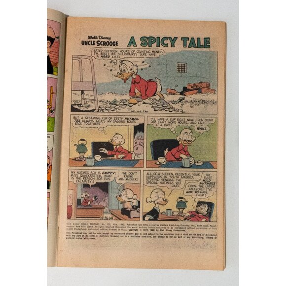 Walt Disney Uncle Scrooge Comic #176 1980 Whitman 40¢ Vintage Collectible - Picture 6 of 13